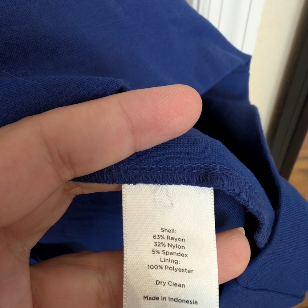 TALBOTS Scalloped V-neck Sleeveless Dress - Picture 6 of 8